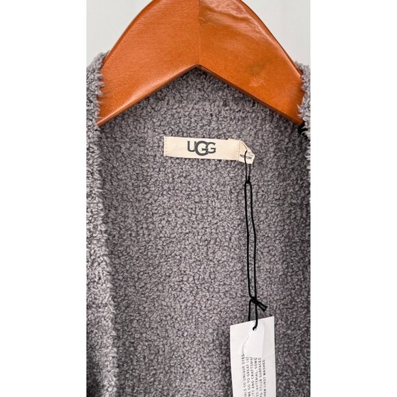 UGG Phoebe Wrap II Cardigan Size XS Open Front Damaged Knit Pockets Draped - Picture 4 of 15